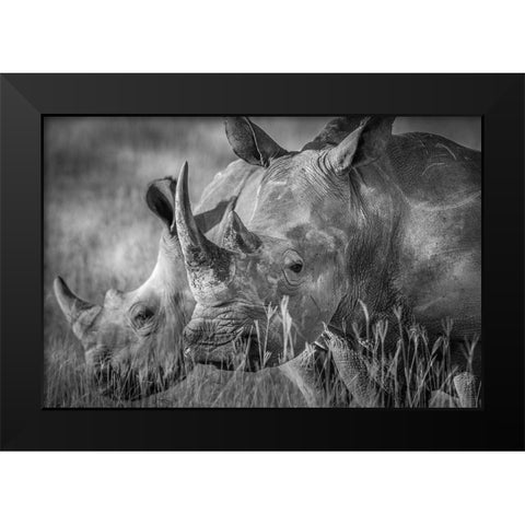 Qthe Manq Black Modern Wood Framed Art Print by C. Sink, Jeffrey