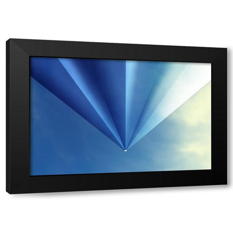 Punto Black Modern Wood Framed Art Print by Huybrighs, Marc