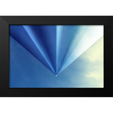 Punto Black Modern Wood Framed Art Print by Huybrighs, Marc