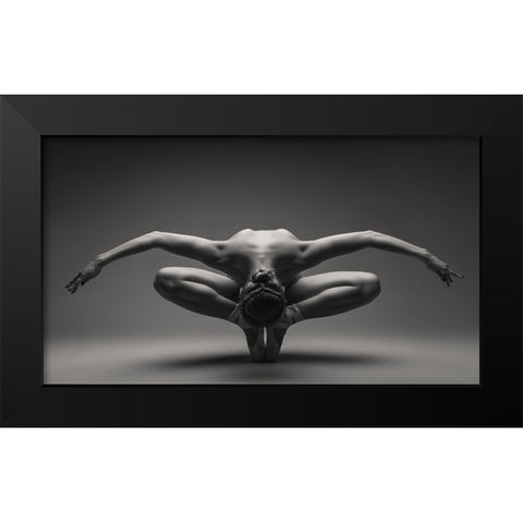 Deep Bow 6156 Black Modern Wood Framed Art Print by Valevicius, Aurimas