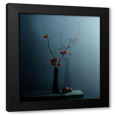A Spectral Presence Black Modern Wood Framed Art Print by Halaby, Margaret