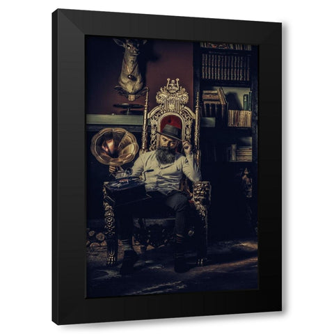 Full Of Broken Thoughts .... Black Modern Wood Framed Art Print by gNo