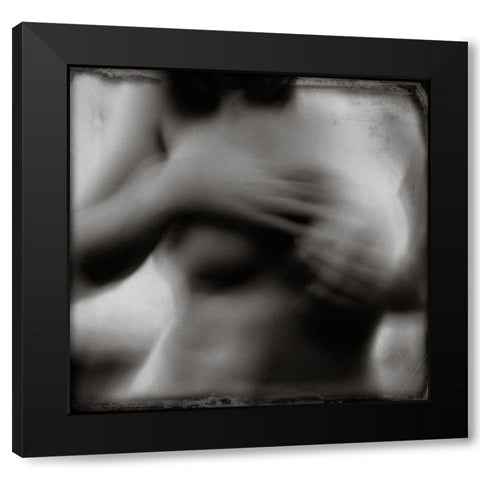 Untitled Black Modern Wood Framed Art Print by Bousca, Bogdan