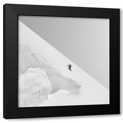 Effort Black Modern Wood Framed Art Print by Nodeh, Mostafa