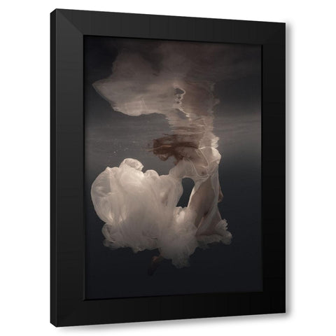 Radiance Black Modern Wood Framed Art Print with Double Matting by Laudin, Dmitry
