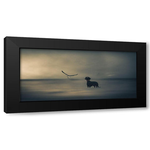 Dreamer....Just A Little Dreamer..... Black Modern Wood Framed Art Print by Willers, Heike