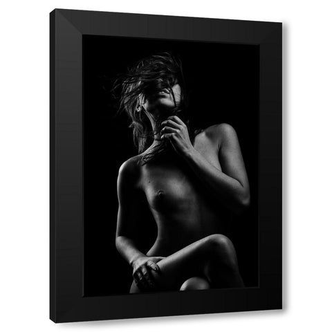 Sensual Beauty [Iveta] Black Modern Wood Framed Art Print with Double Matting by Krystynek MQEP, Martin