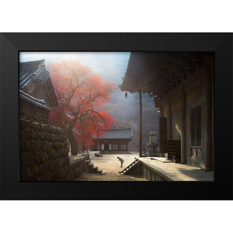 The Fragrance Of A Thousand Years Black Modern Wood Framed Art Print by Ryu, Jaeyoun
