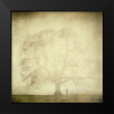 Untitled Black Modern Wood Framed Art Print by Topic