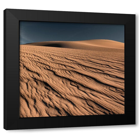 Rivulets Of Sand Black Modern Wood Framed Art Print by Darby, Rob