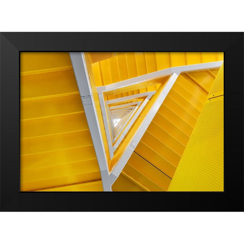 Stairway To Enlightenment Black Modern Wood Framed Art Print by Pearson, Wayne