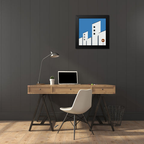 Architecture Black Modern Wood Framed Art Print by Schuster, Inge