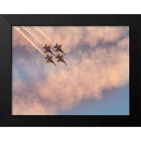 Us Navy Black Modern Wood Framed Art Print by Tseng, Judy