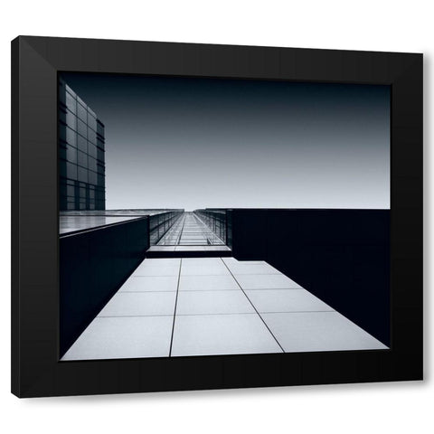 Straight Up Black Modern Wood Framed Art Print by Van Son, Greetje