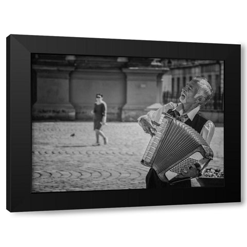 The Artist Black Modern Wood Framed Art Print with Double Matting by Cantemir, Mandru