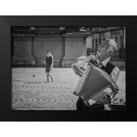 The Artist Black Modern Wood Framed Art Print by Cantemir, Mandru