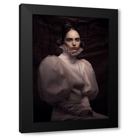 Boudicca Black Modern Wood Framed Art Print by Naderi, Peyman