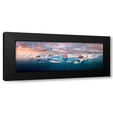 White Wonder Black Modern Wood Framed Art Print with Double Matting by Perez Aamp, Alvaro