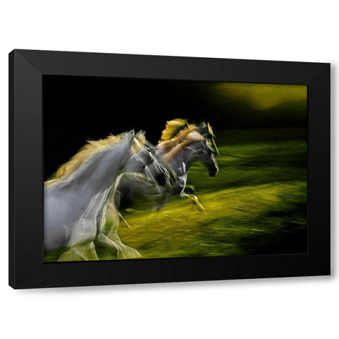 White Goddnesses Black Modern Wood Framed Art Print with Double Matting by Malovrh, Milan