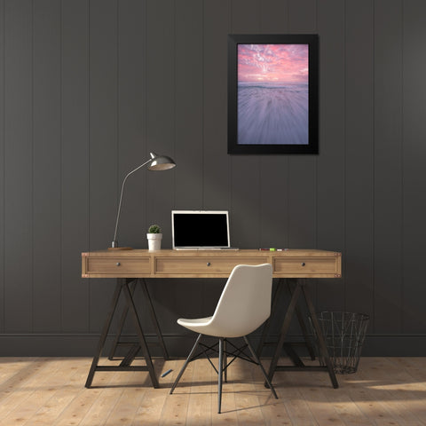 Courage Black Modern Wood Framed Art Print by Vandewalle, Richard