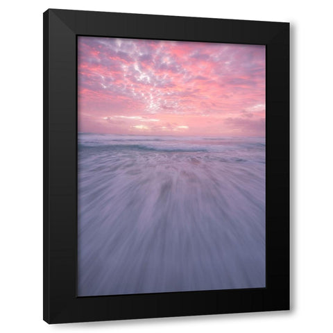 Courage Black Modern Wood Framed Art Print with Double Matting by Vandewalle, Richard