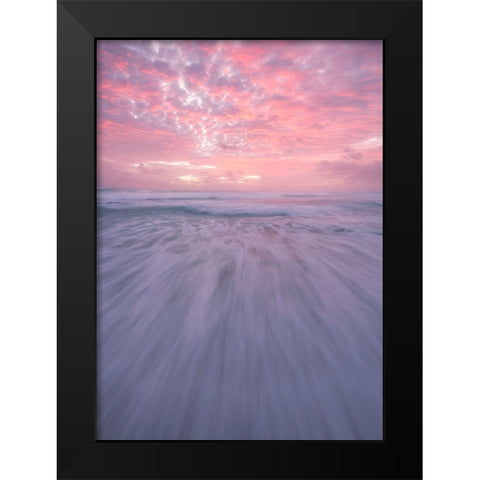 Courage Black Modern Wood Framed Art Print by Vandewalle, Richard