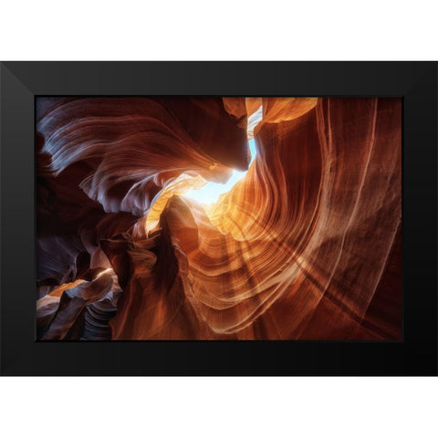 Antelope Hole. Black Modern Wood Framed Art Print by Pablo De, Juan