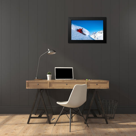 Signature Frontside Turn Black Modern Wood Framed Art Print by Verbiest, Eric