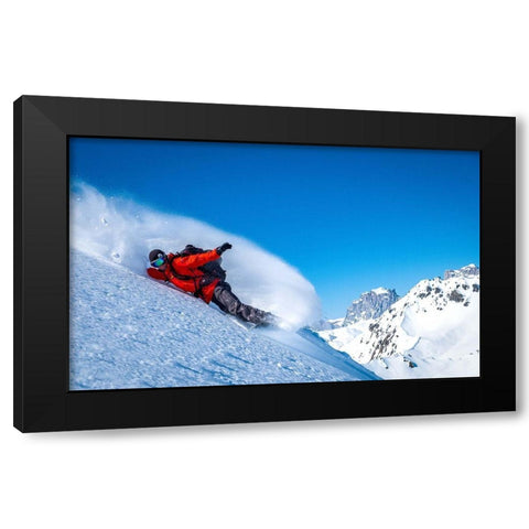 Signature Frontside Turn Black Modern Wood Framed Art Print by Verbiest, Eric