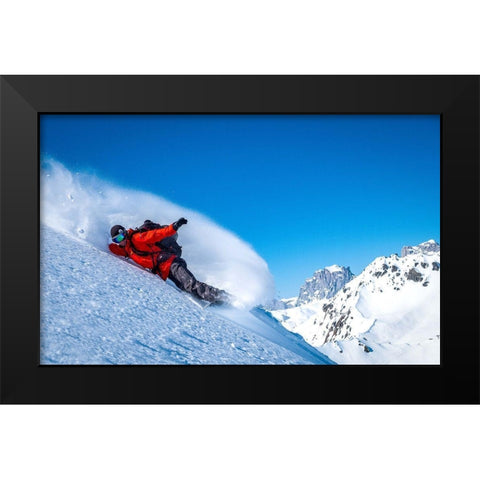 Signature Frontside Turn Black Modern Wood Framed Art Print by Verbiest, Eric