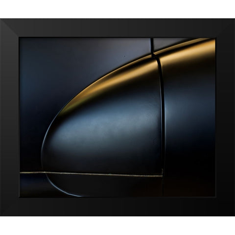 The Fifties Black Modern Wood Framed Art Print by Perez Canto, Manuel