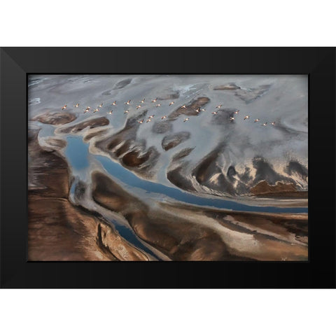 The Land Black Modern Wood Framed Art Print by Zuo, Jun