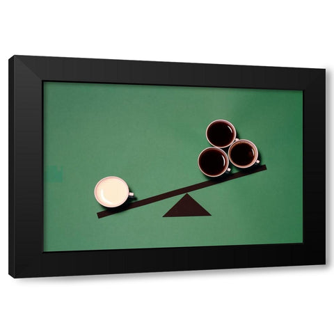 Injustice Black Modern Wood Framed Art Print with Double Matting by Lemos, Alfredo