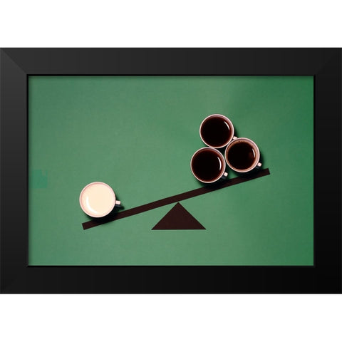 Injustice Black Modern Wood Framed Art Print by Lemos, Alfredo