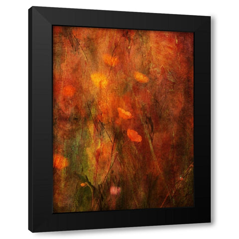 Warm Black Modern Wood Framed Art Print with Double Matting by Devos, Delphine