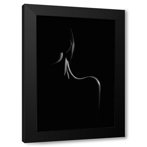 Nadia Black Modern Wood Framed Art Print with Double Matting by Khosroshahi, Hamed