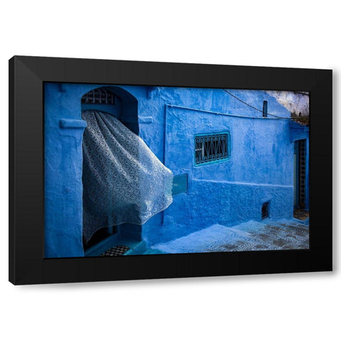 Blowing In The Wind Black Modern Wood Framed Art Print by Wride, Linda