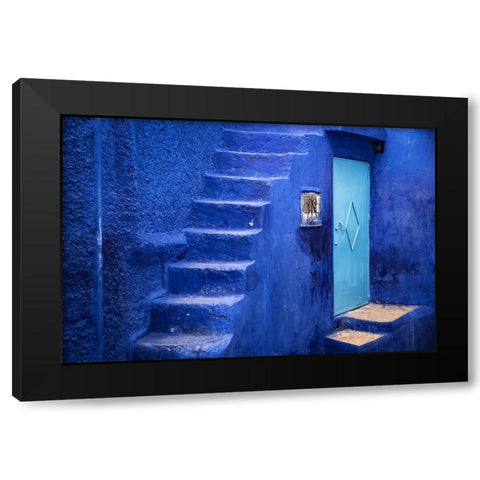 Steps Up Black Modern Wood Framed Art Print with Double Matting by Wride, Linda