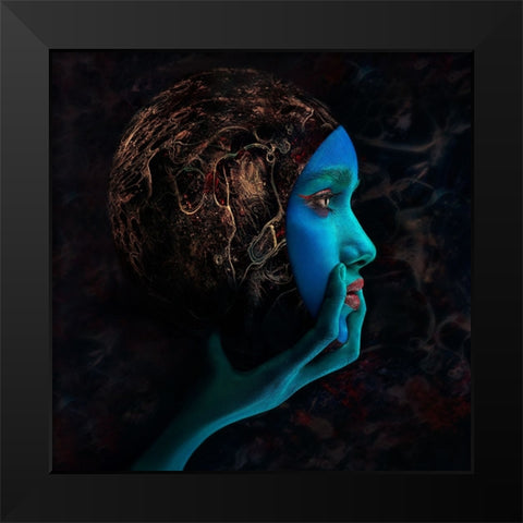 Identification Black Modern Wood Framed Art Print by Kovalev, Ivan