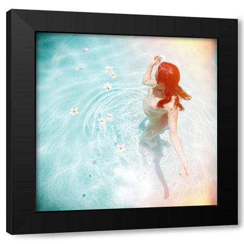 Swim Black Modern Wood Framed Art Print by Brackstone, Mel