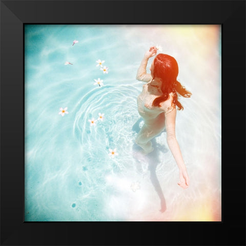 Swim Black Modern Wood Framed Art Print by Brackstone, Mel