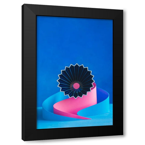 Origami Coffee, Part 2 Black Modern Wood Framed Art Print with Double Matting by Belenko, Dina