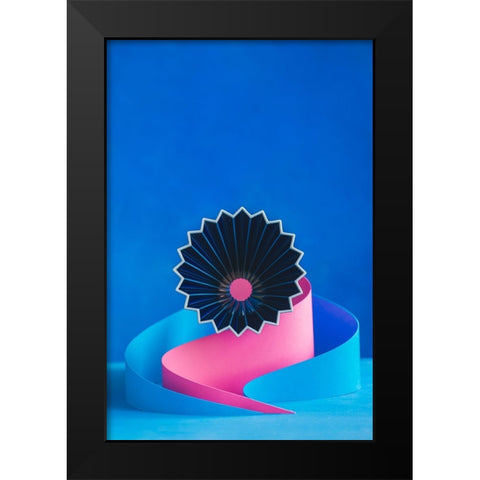 Origami Coffee, Part 2 Black Modern Wood Framed Art Print by Belenko, Dina