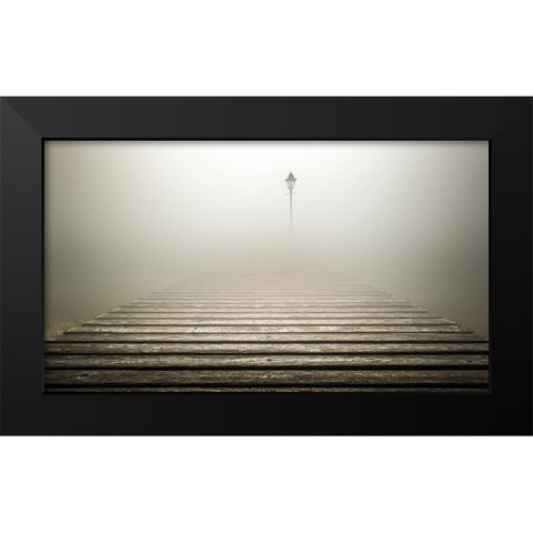 Lonely Places Black Modern Wood Framed Art Print by Rebustini, Luca