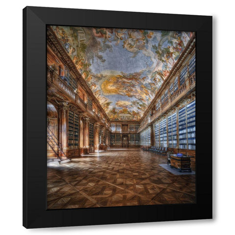 Philosophical Hall Strahov Monastery Black Modern Wood Framed Art Print by Aurednik, Patrick