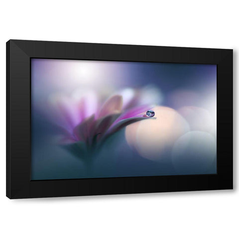 ~O~ Black Modern Wood Framed Art Print by Nan, Juliana