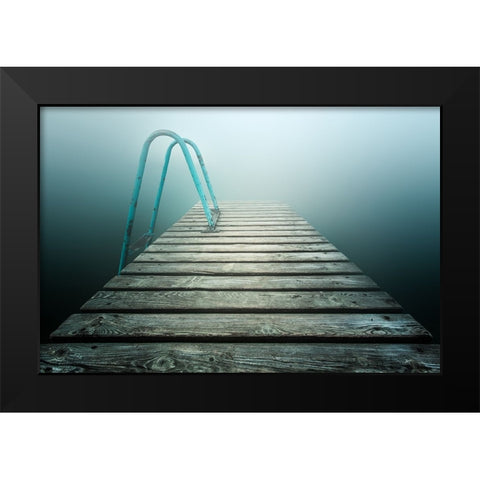 Summer Memories Black Modern Wood Framed Art Print by Rebustini, Luca