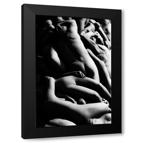 Vigeland Black Modern Wood Framed Art Print by Keivan