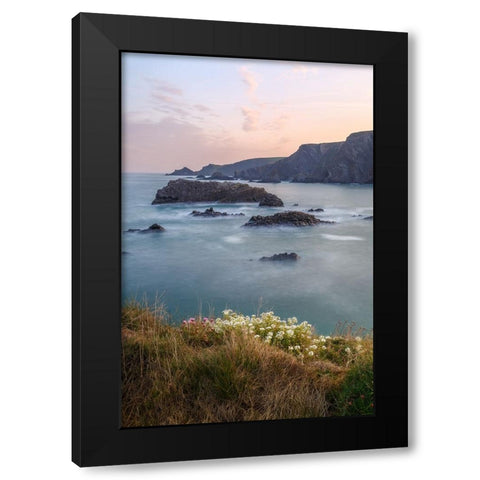 Spring Blossom Black Modern Wood Framed Art Print with Double Matting by Garcia Gomez, Elena