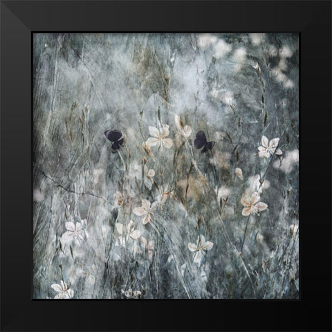 Dance With Joy Black Modern Wood Framed Art Print by Devos, Delphine